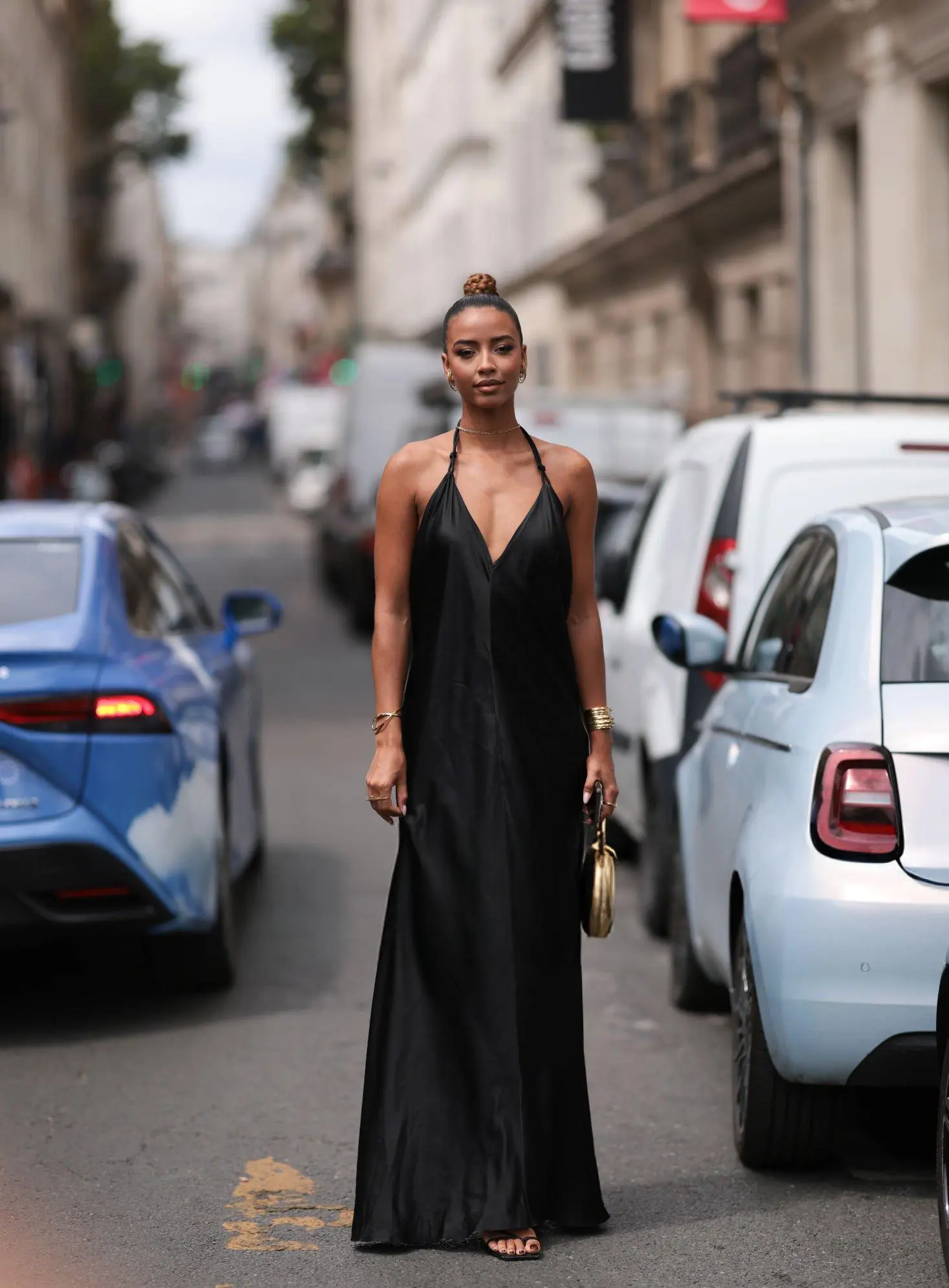 black maxi dress new years outfit