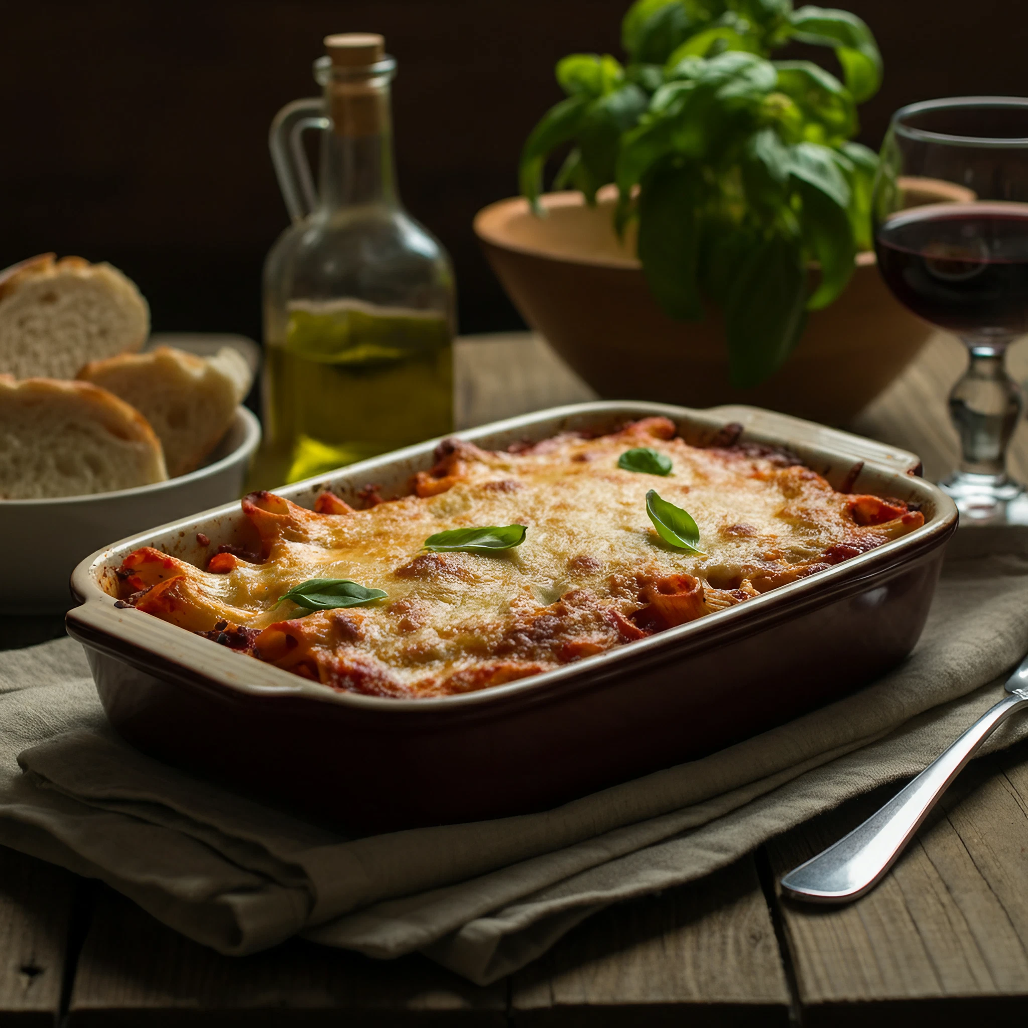 classic baked ziti pasta recipe