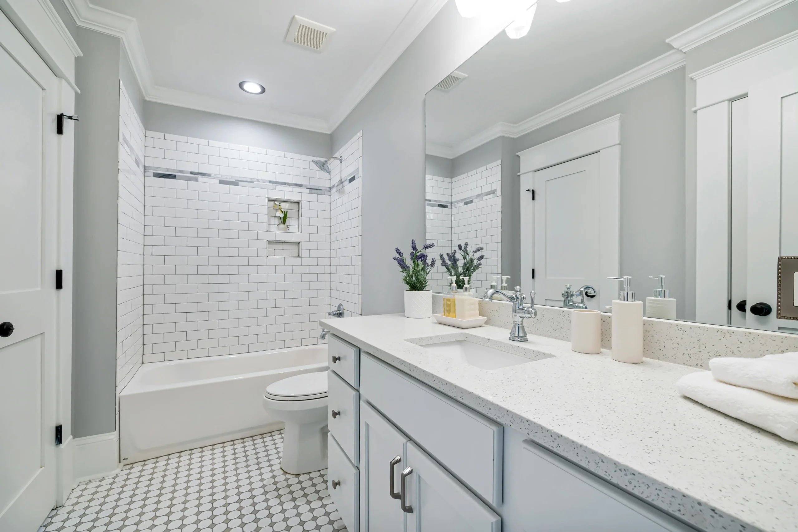 Concrete floor bathroom ideas
