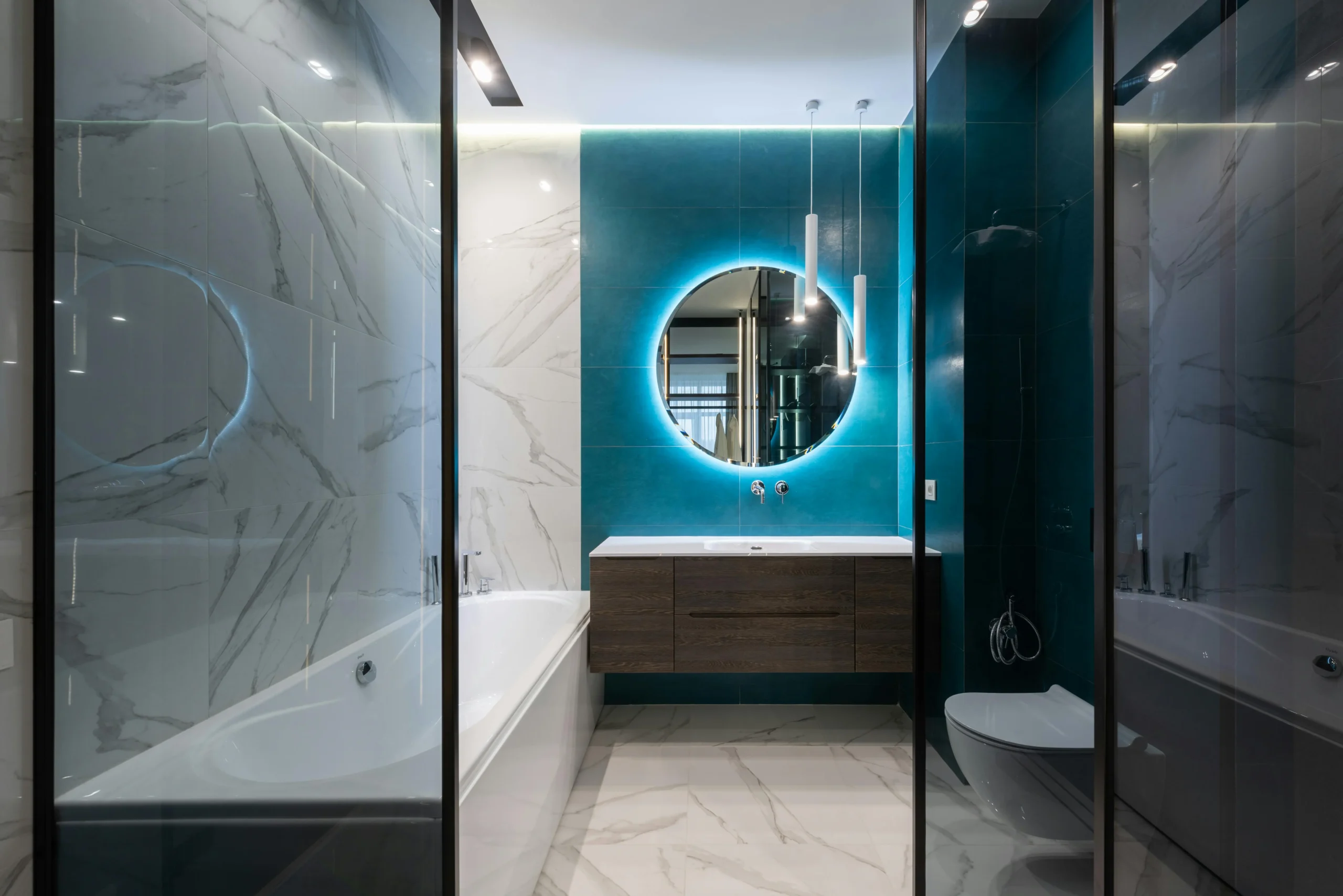 Epoxy bathroom tiles